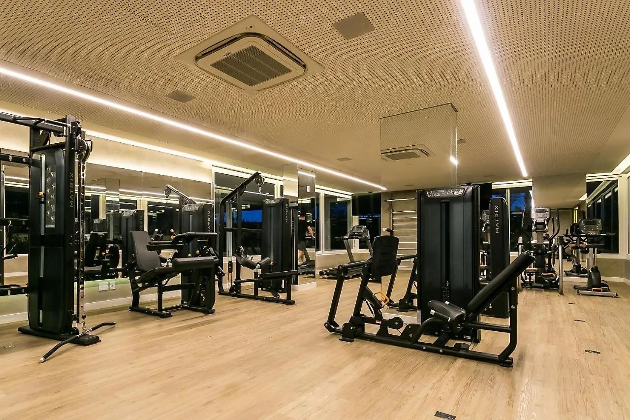 Wi-Fi 350Mb | Food Hall | 450M Do Shopping #Ca04 Florianópolis شقة